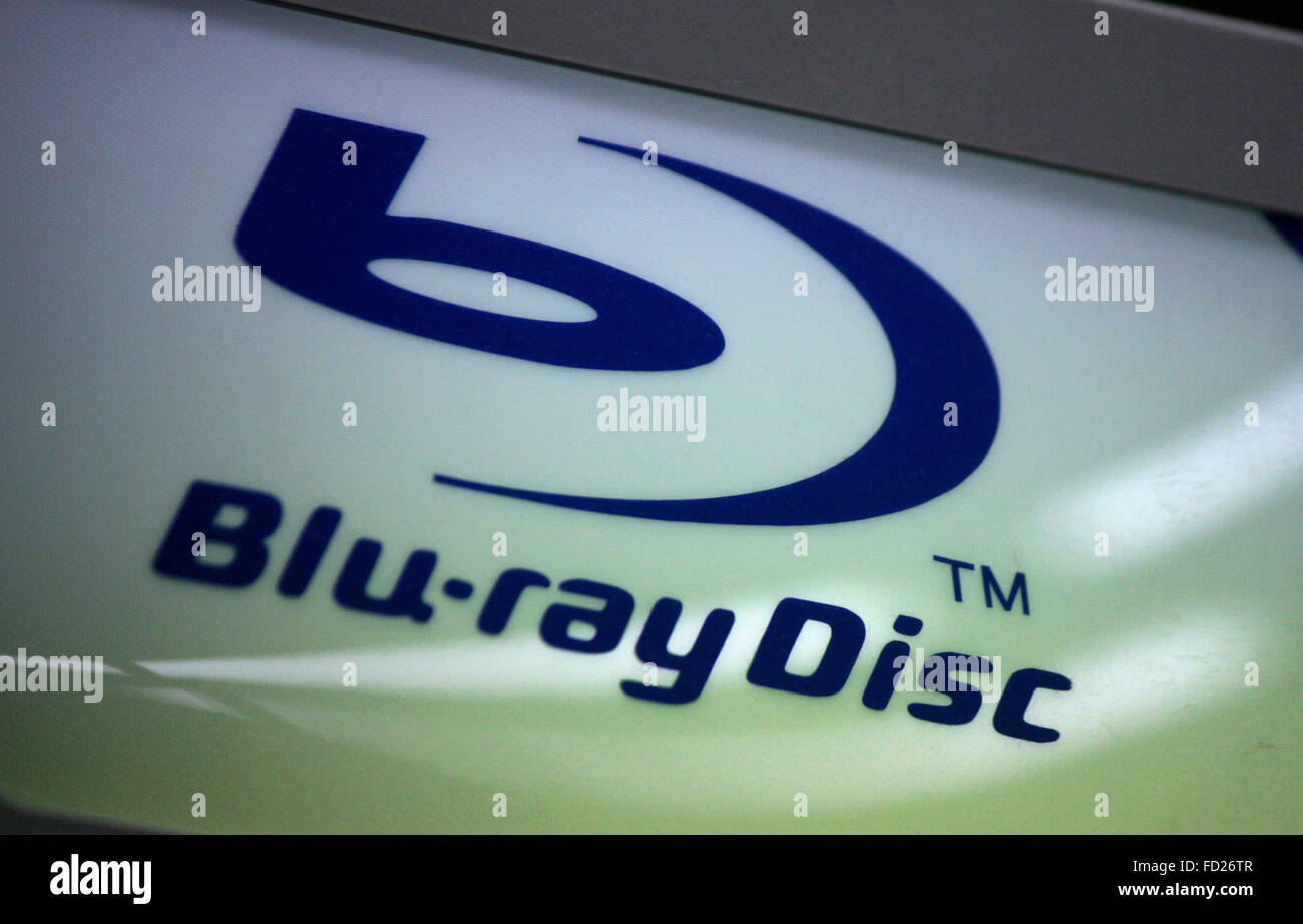 Markenname: 'Blue Ray Disk', Berlin. Stockfoto