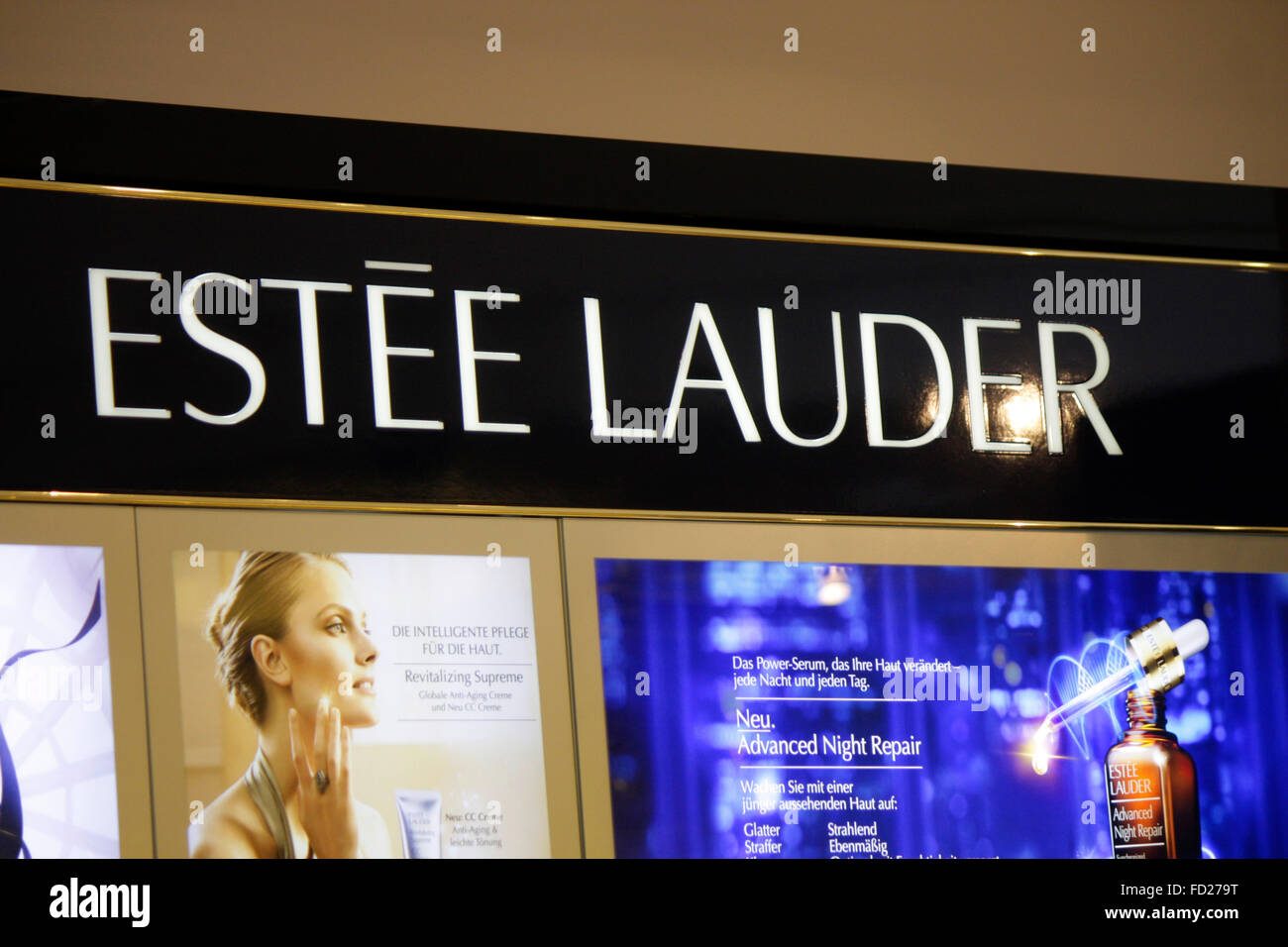 Markenname: "Estee Lauder", Berlin. Stockfoto