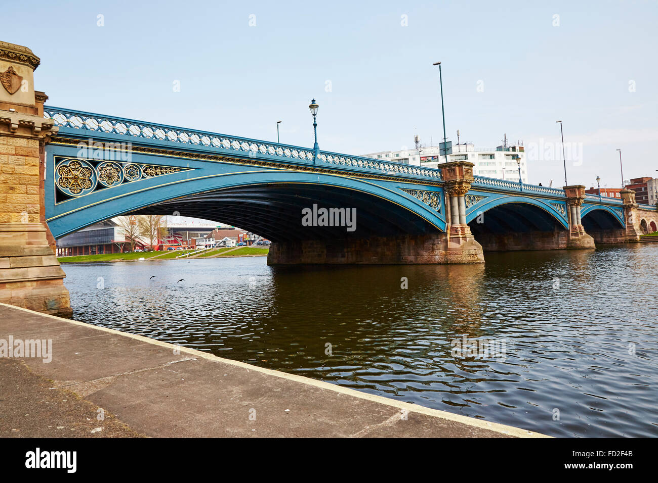Blick auf Trent Bridge, Nottingham, England, UK. Stockfoto