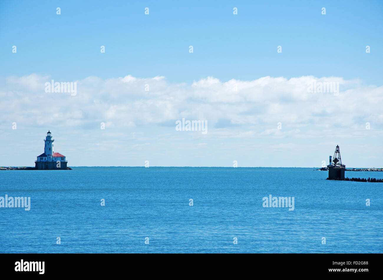 Chicago, Michigan Lake, Illinois, Vereinigte Staaten von Amerika, Usa Stockfoto