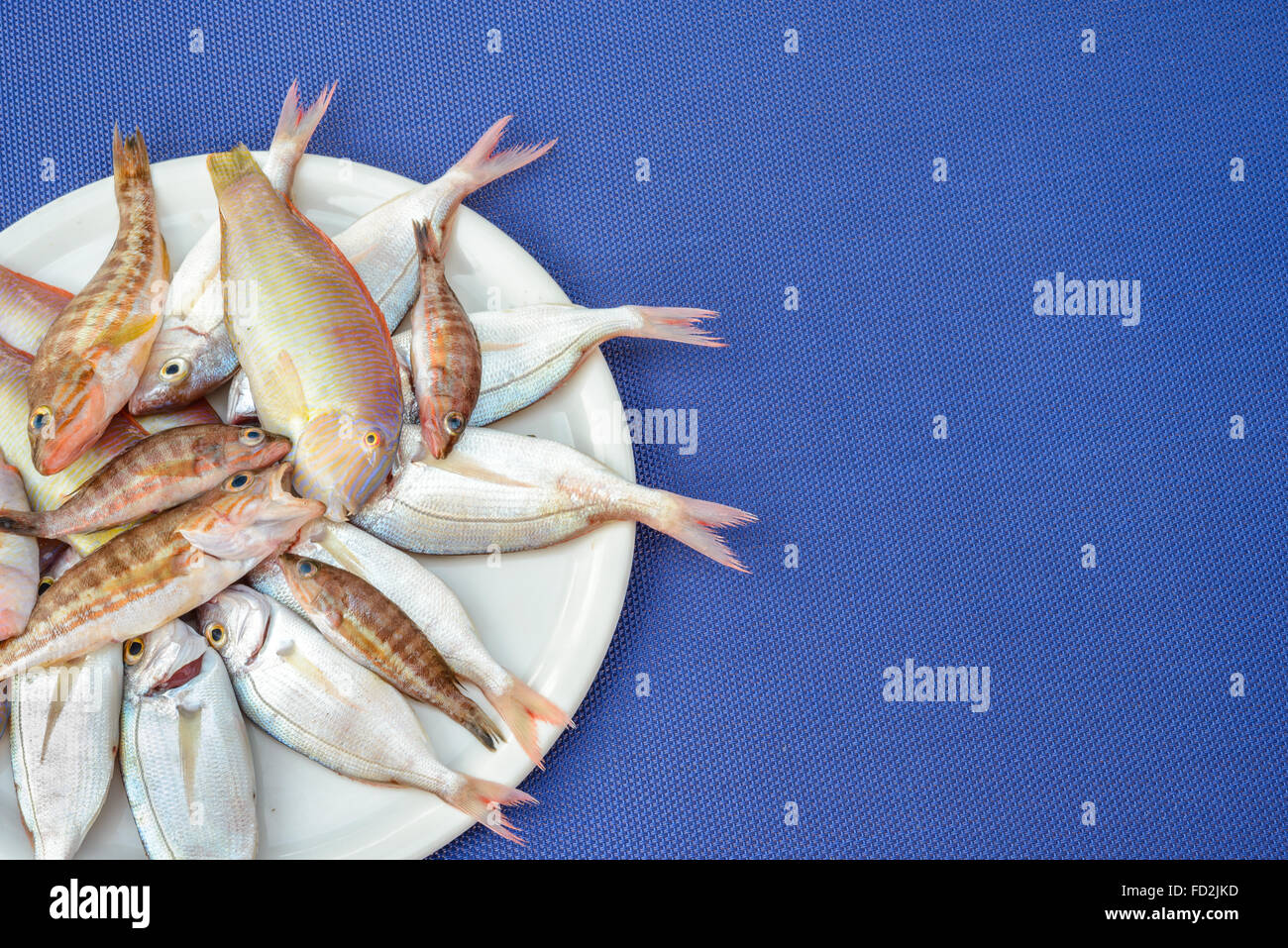 vor kurzem gefangen Fisch fertig gekocht werden Stockfoto