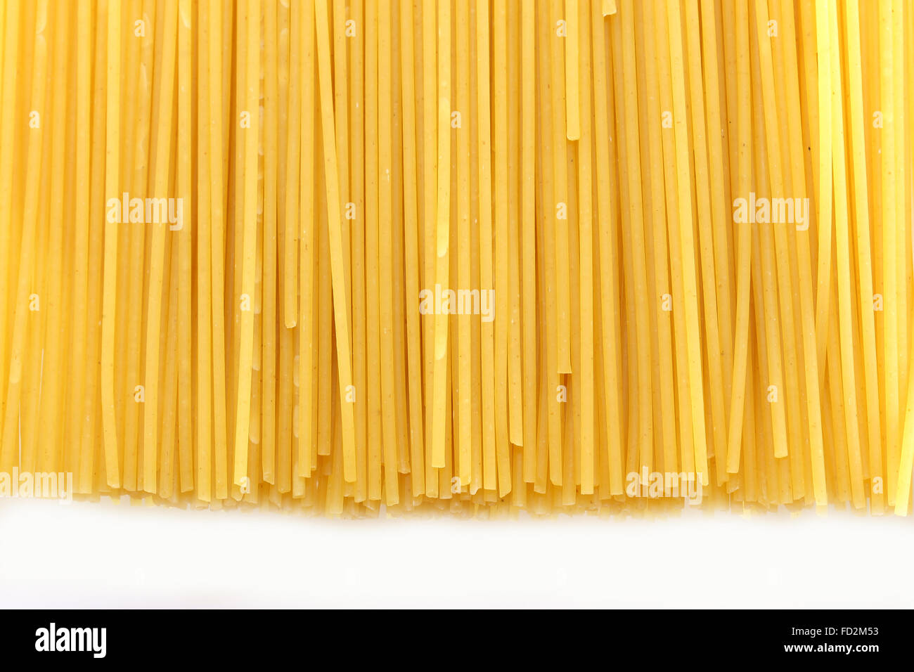 Leckere Pasta fotografiert Closeup auf weißem Hintergrund Stockfoto