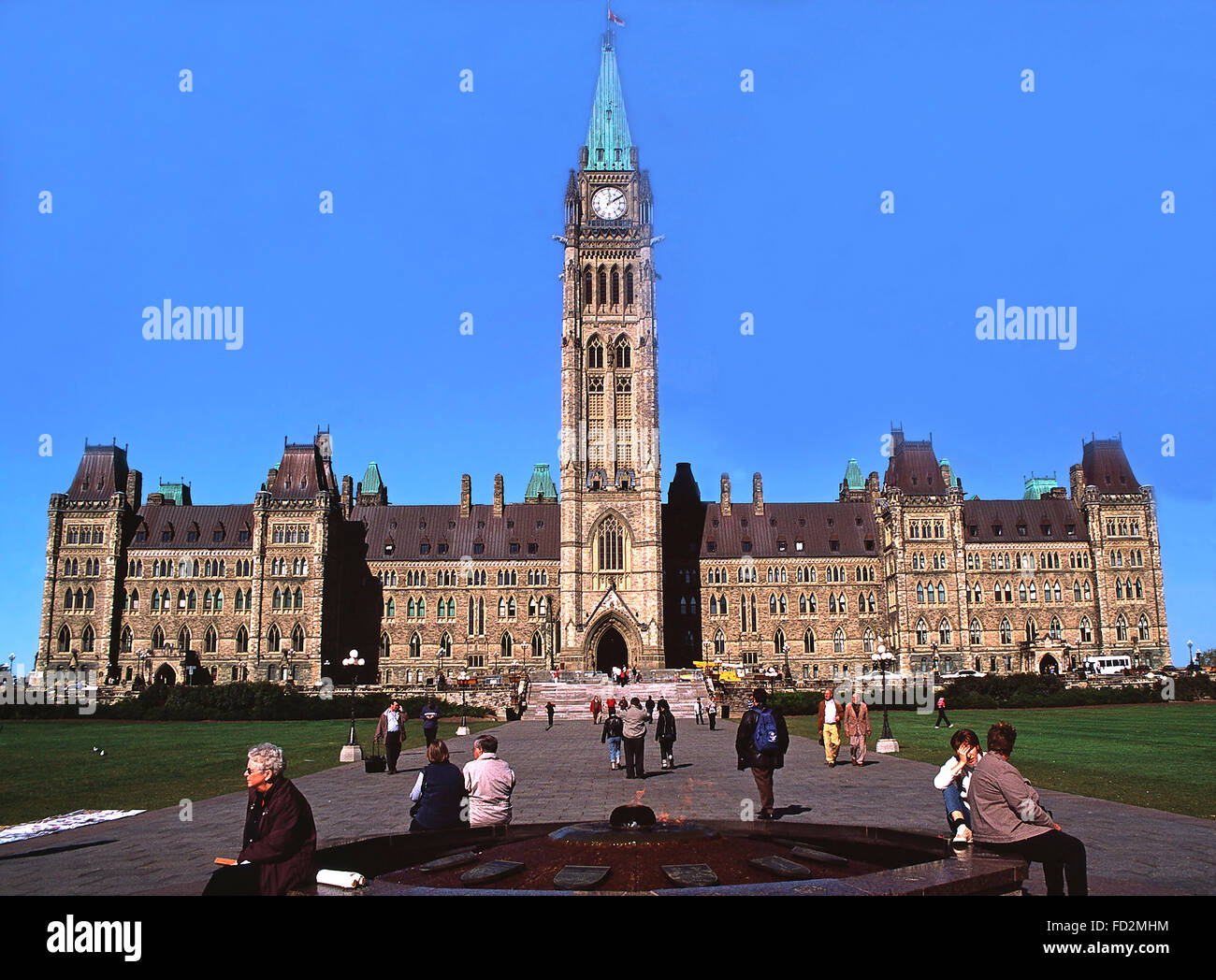 Das kanadische Parlamentsgebäude, Ottawa Stockfoto