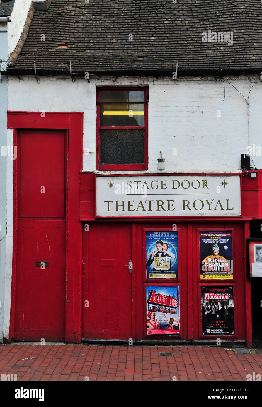 Brighton Theatre Royal Stage Eingang in der Bond Street , Sussex , England Stockfoto
