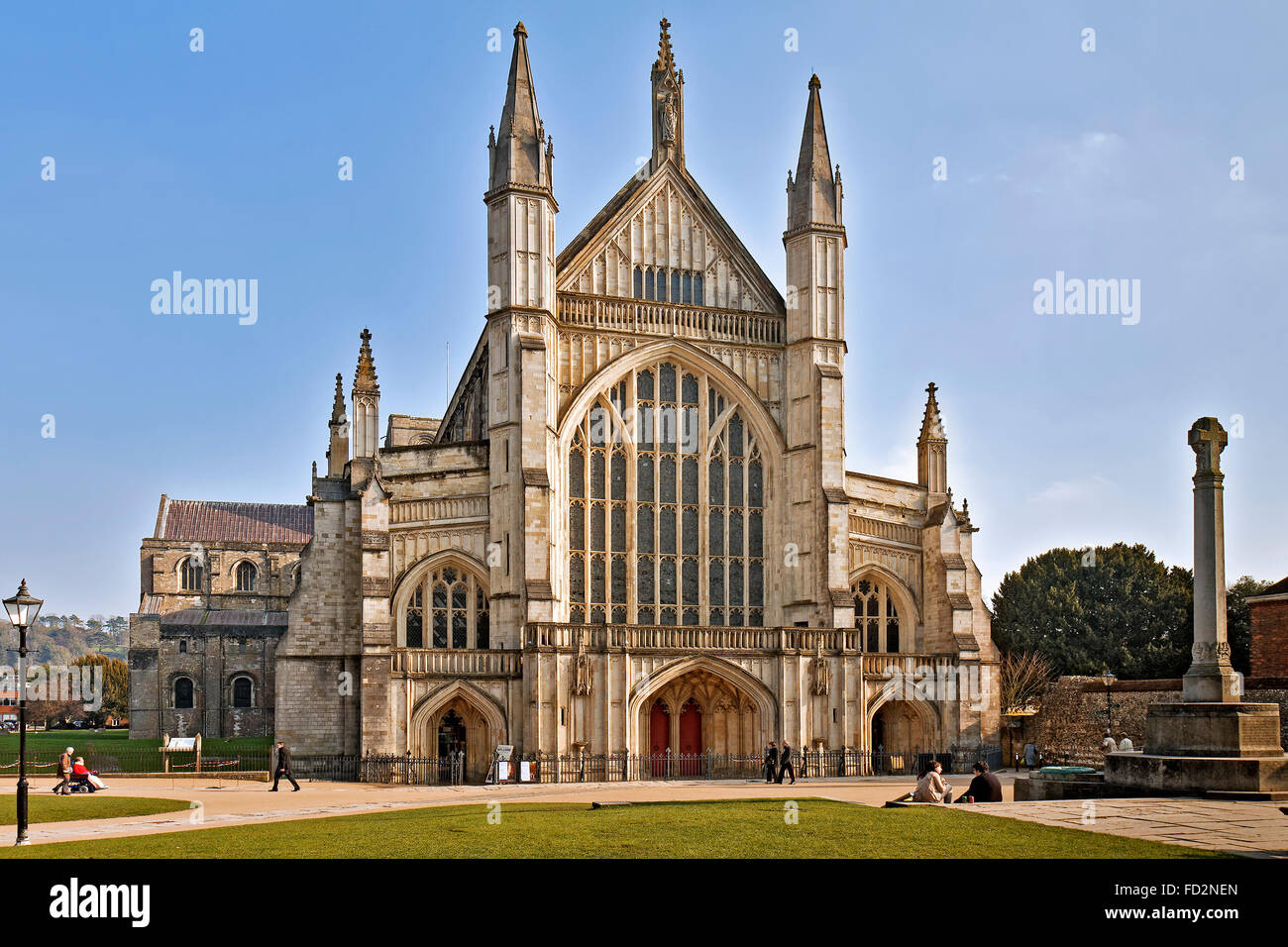 UK Winchester Kathedrale Stockfoto