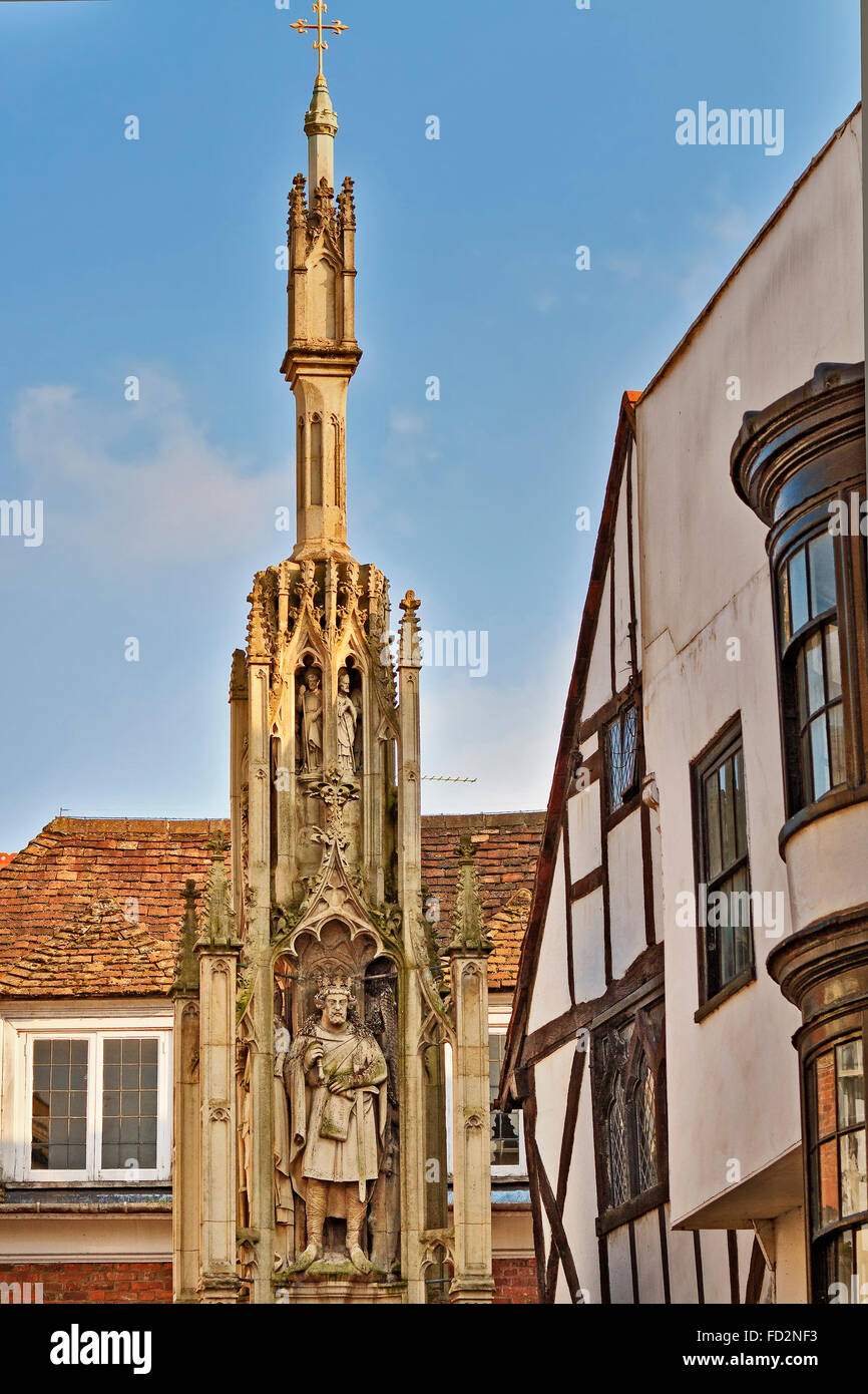 UK-Winchester-Buttercross Stockfoto