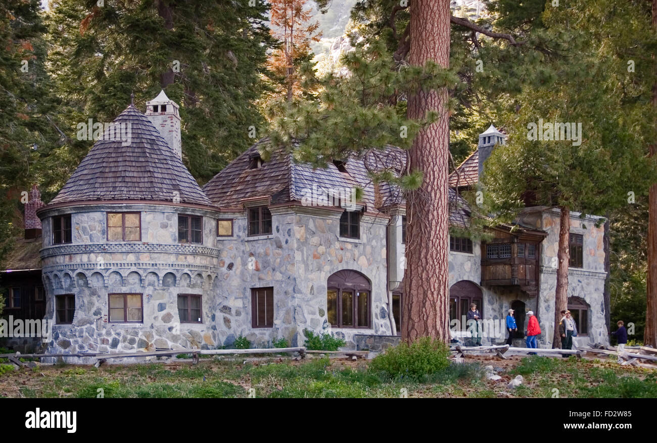 Vikingsholm Schloss im Emerald Bay State Park, Lake Tahoe, Kalifornien. Stockfoto