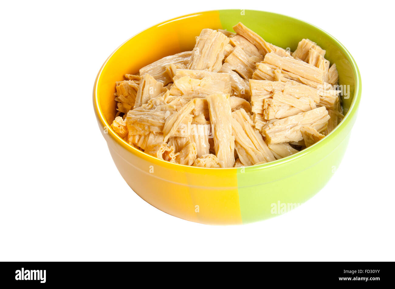 Tofu-Haut ist eine chinesische Nahrungsmittel aus Sojabohnen hergestellt. Stockfoto