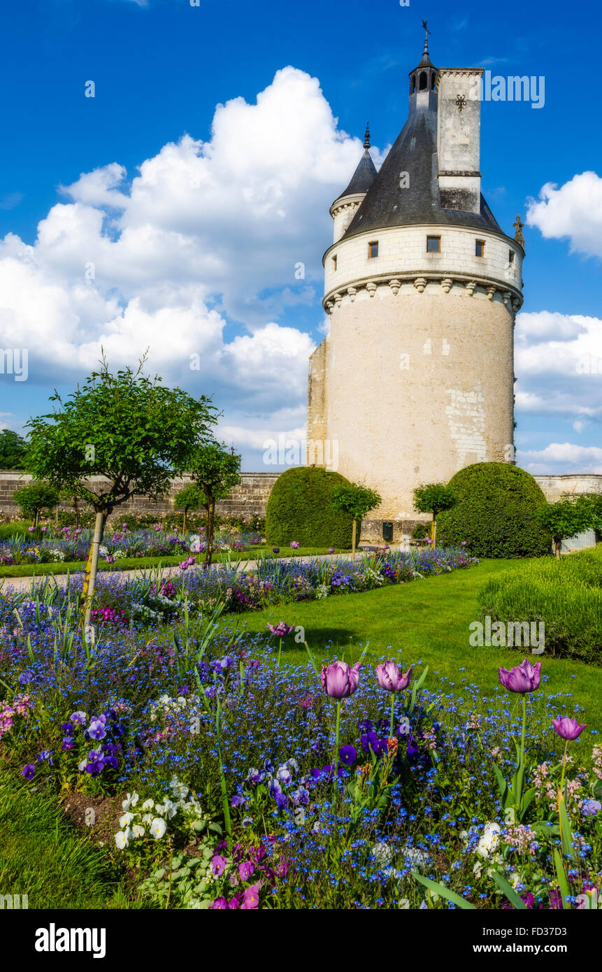 Château de Chenonceau, Chenonceaux, Loiretal, Frankreich Stockfoto