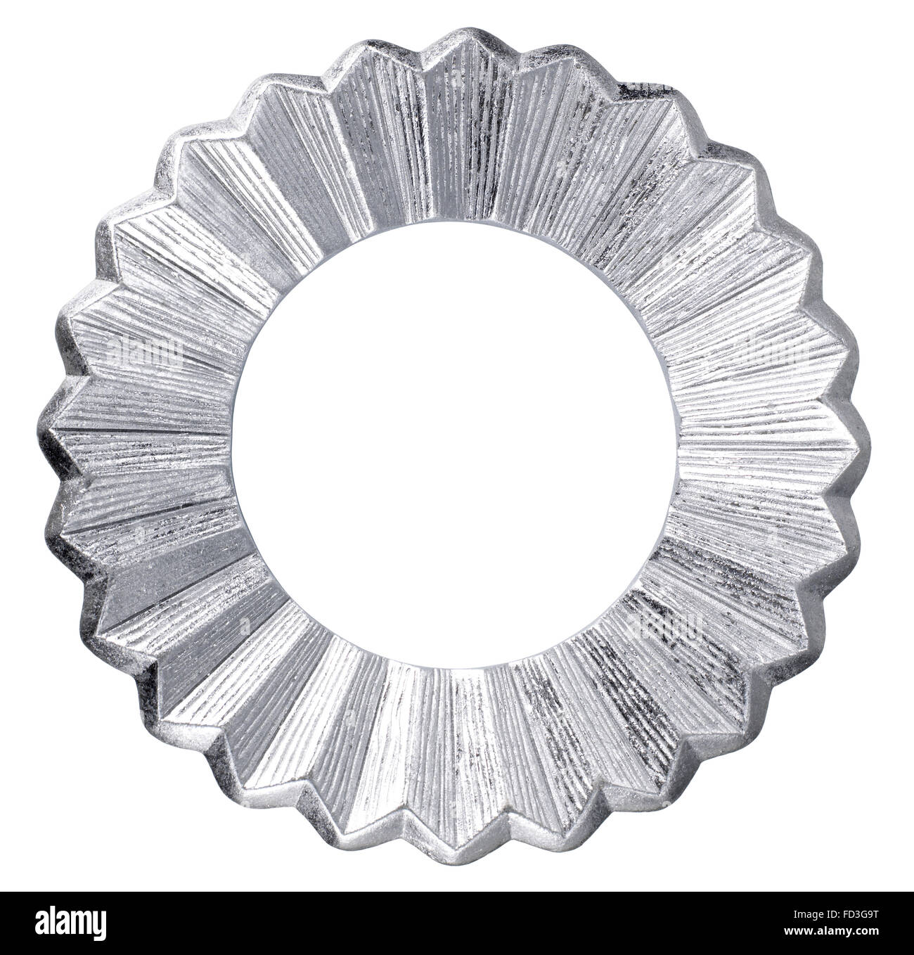 Runde Silber-Bilderrahmen Stockfoto