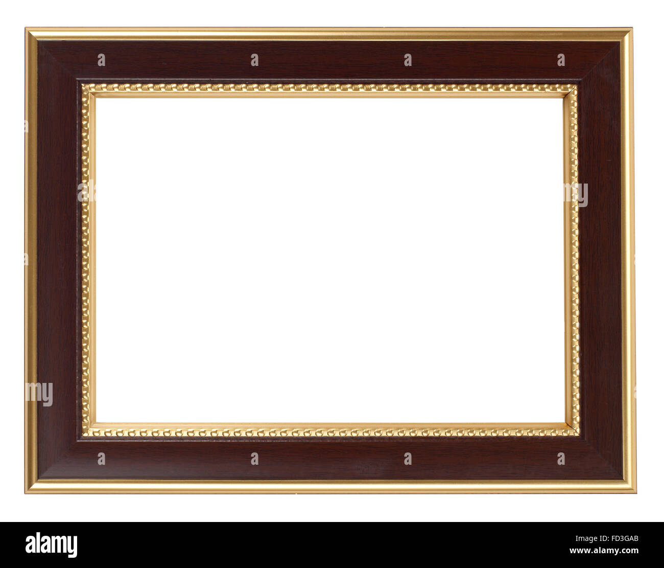 Gold trim Bilderrahmen Stockfoto