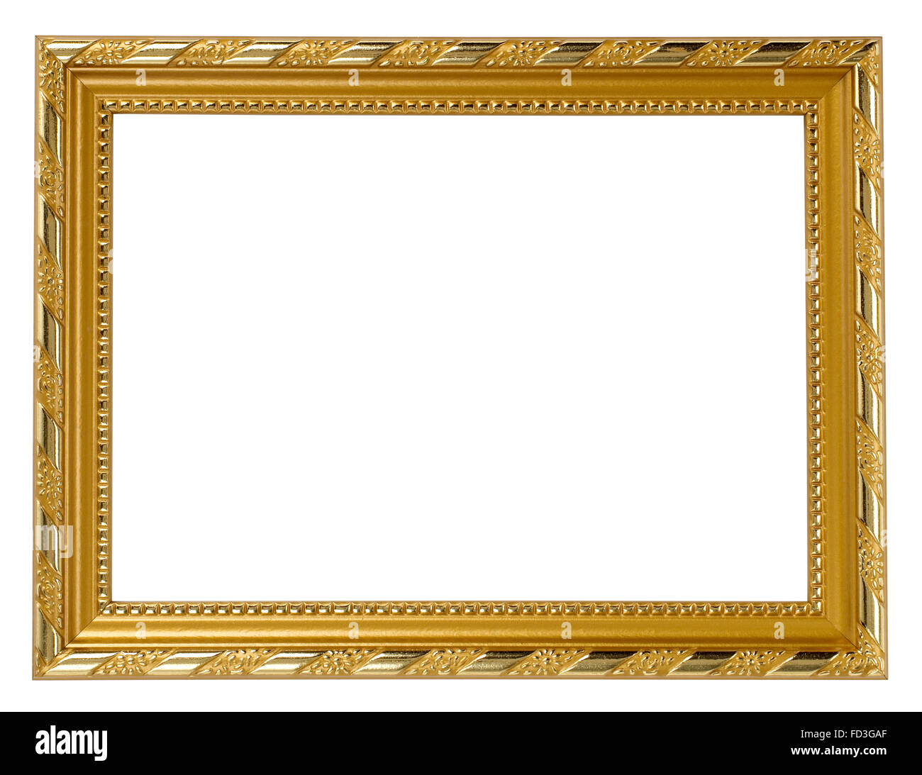 Gold Bilderrahmen Stockfoto