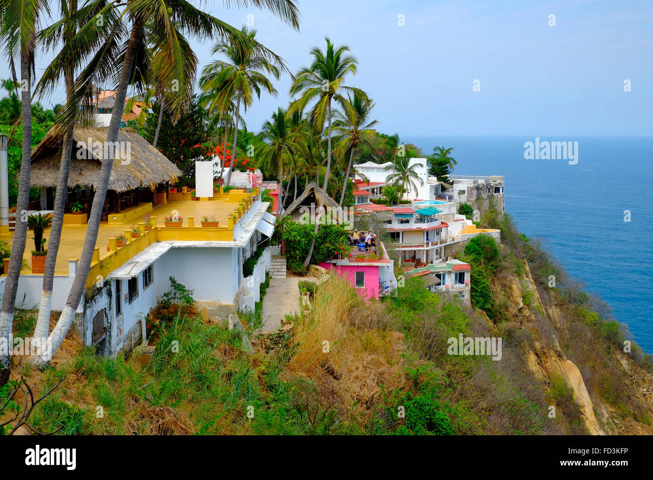 Blick vom Los Flamingos Hotel Acapulco Mexiko Pazifik Stockfoto