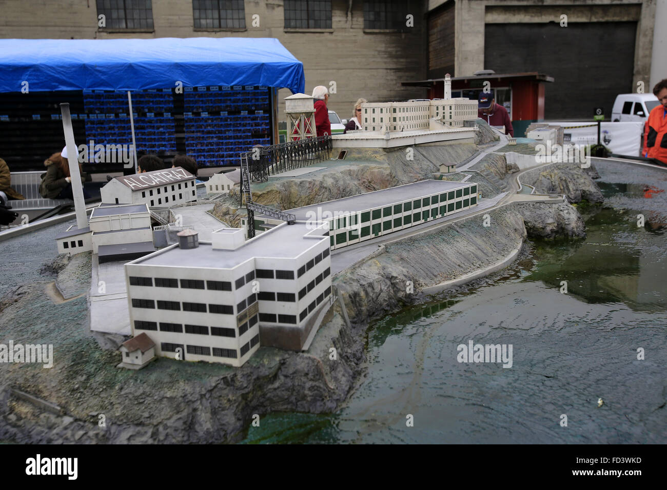 Alcatraz Modell San Francisco USA Stockfoto