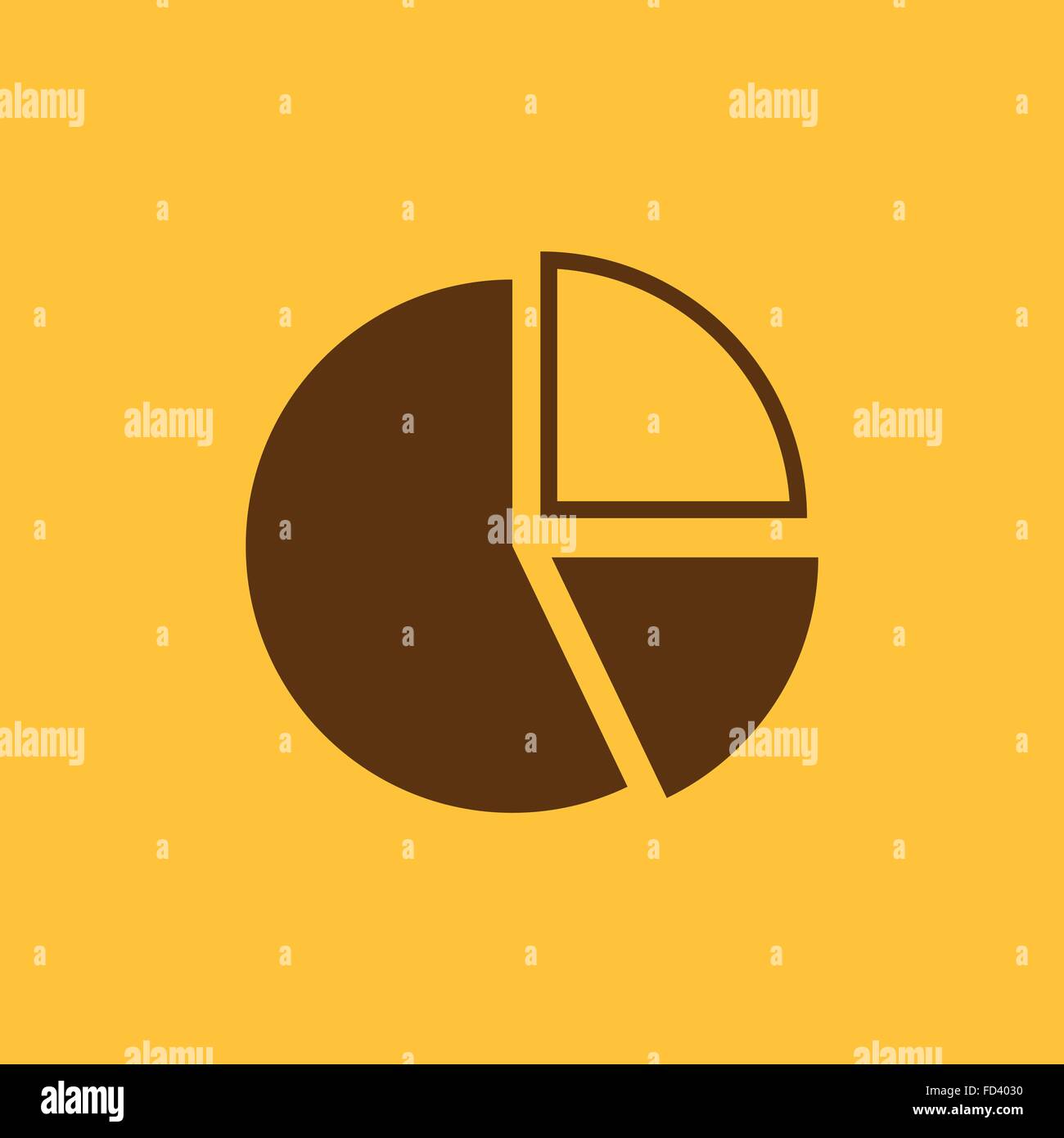 Das Diagramm Symbol. Diagramm und Infograph, Infografik, Graph, Flussdiagramm-Symbol. Wohnung Stock Vektor