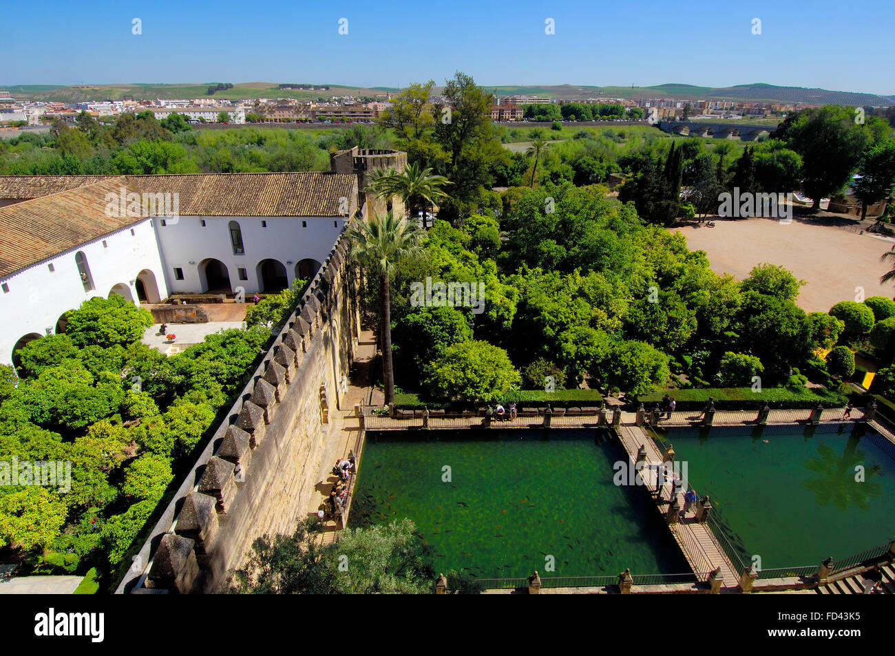 Der Alcazar der katholischen Könige. Cordoba. Andalusien. Spanien Stockfoto