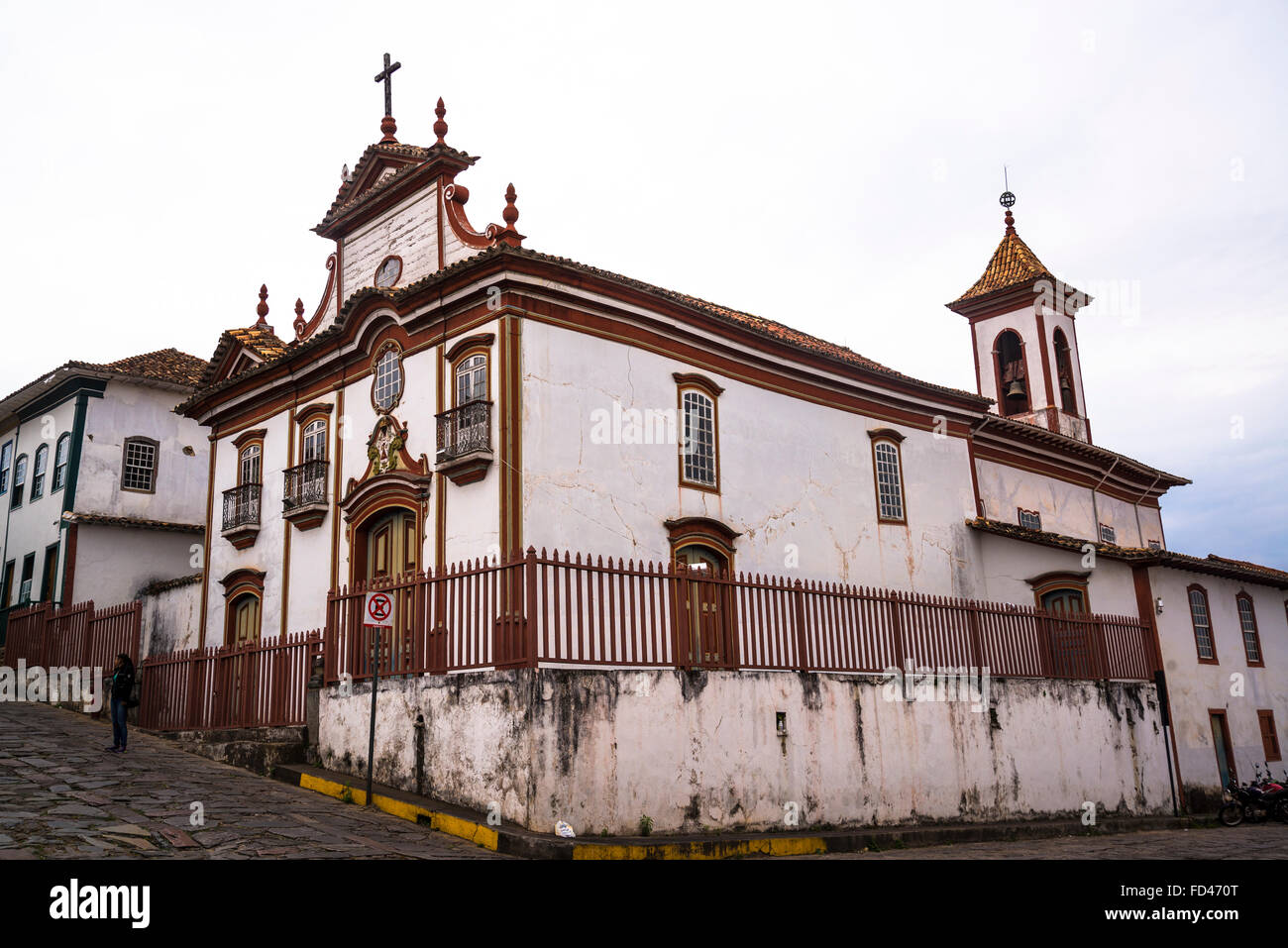 Igreja Nossa Senhora Carmo, Diamantina, Minas Gerais, Brasilien Stockfoto
