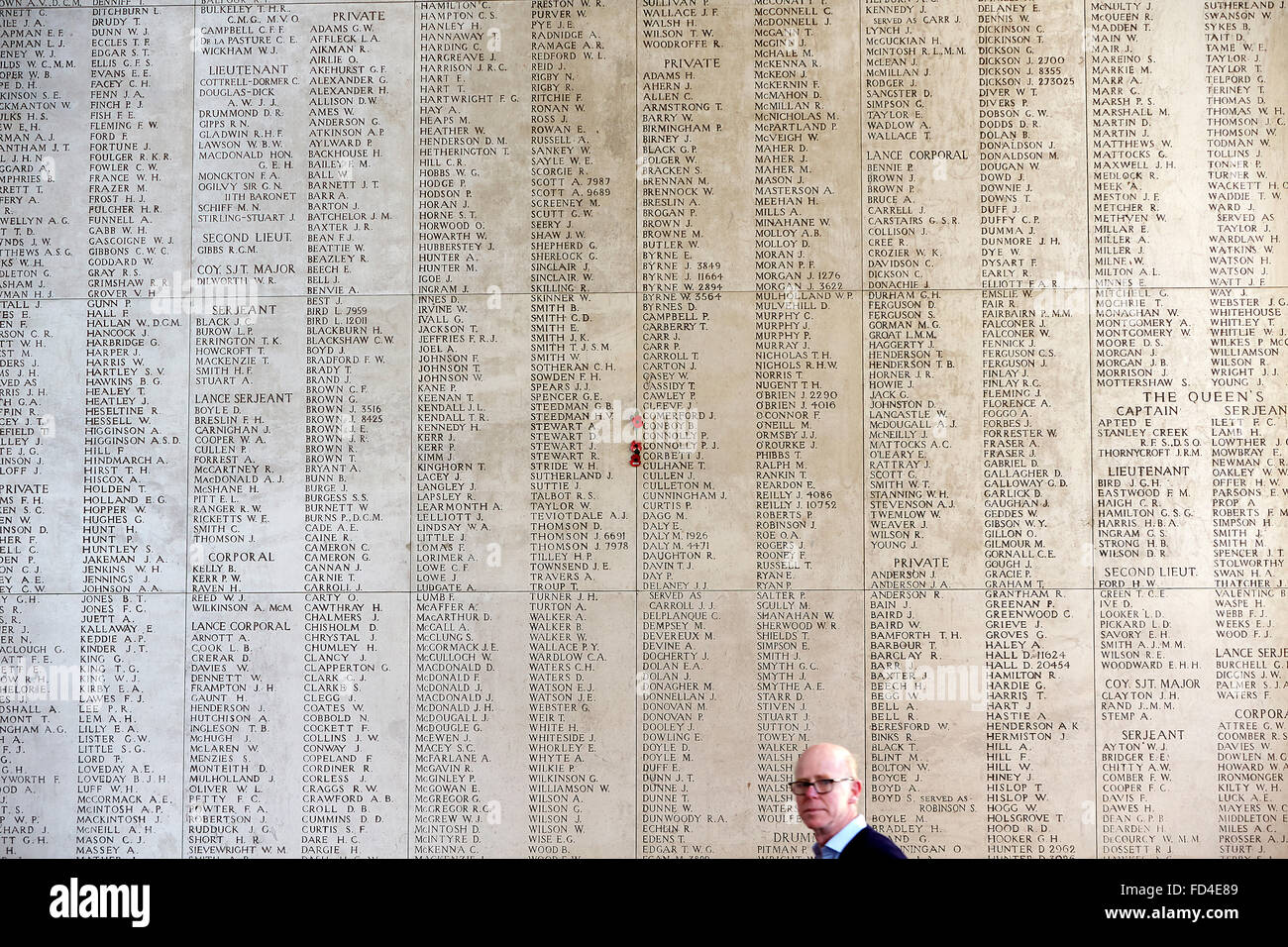 Das Menentor Denkmal für die fehlenden Stockfoto