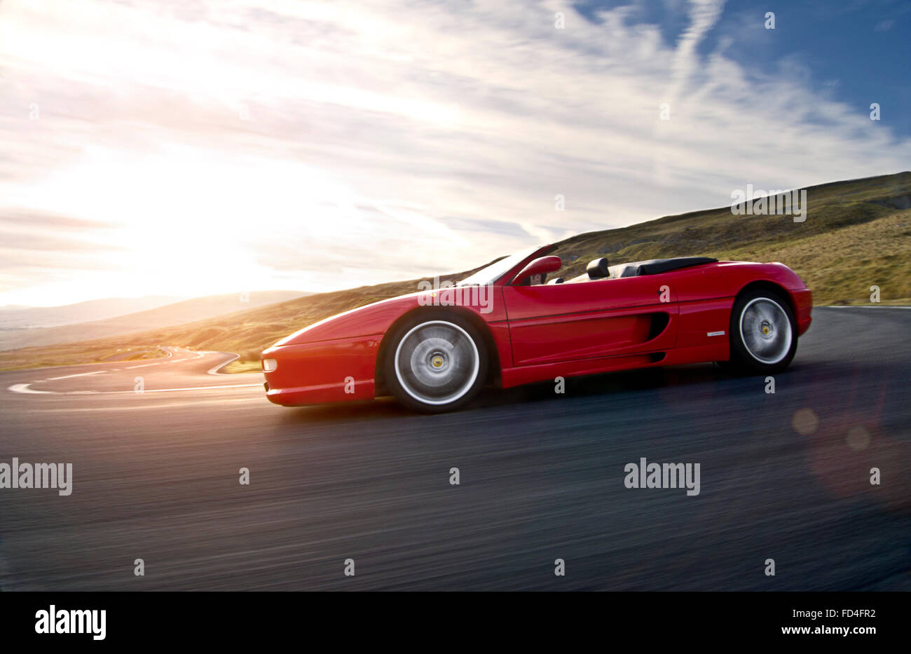 Ferrari F355 Spider Stockfoto