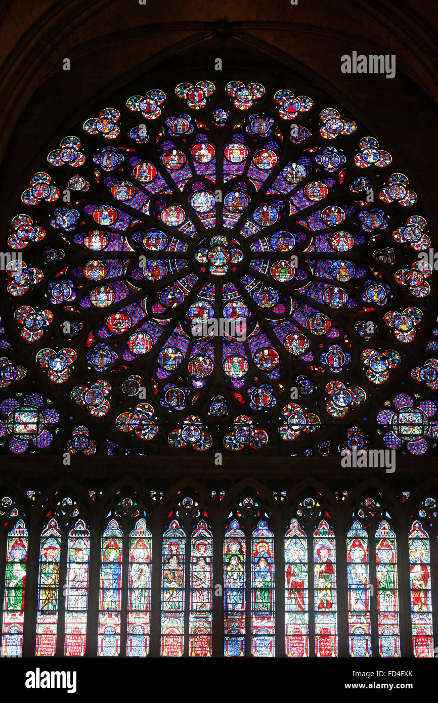 Kathedrale NotreDame, Paris. SüdRose Fenster