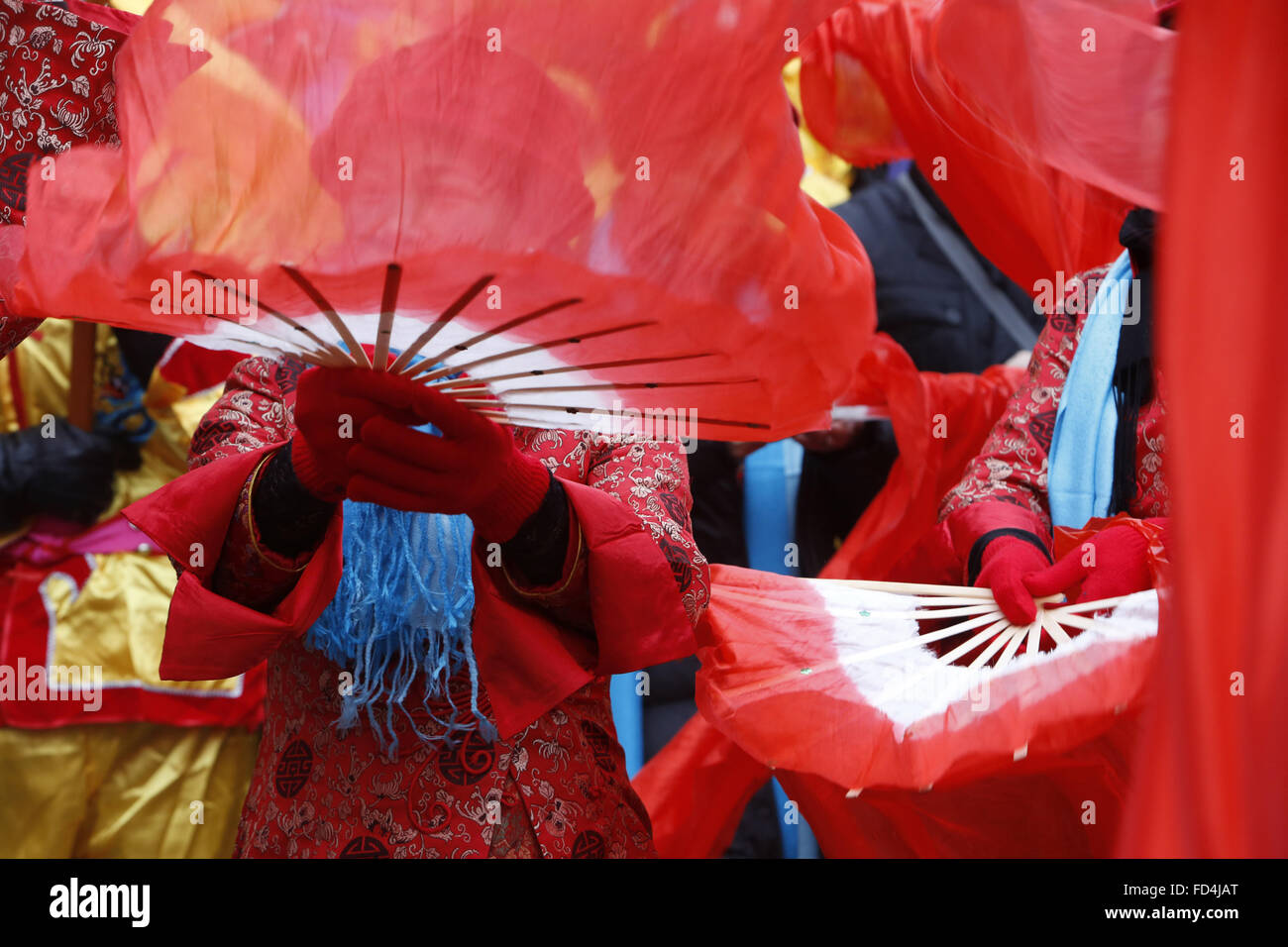 Chinesisches Neujahr in Paris. Stockfoto