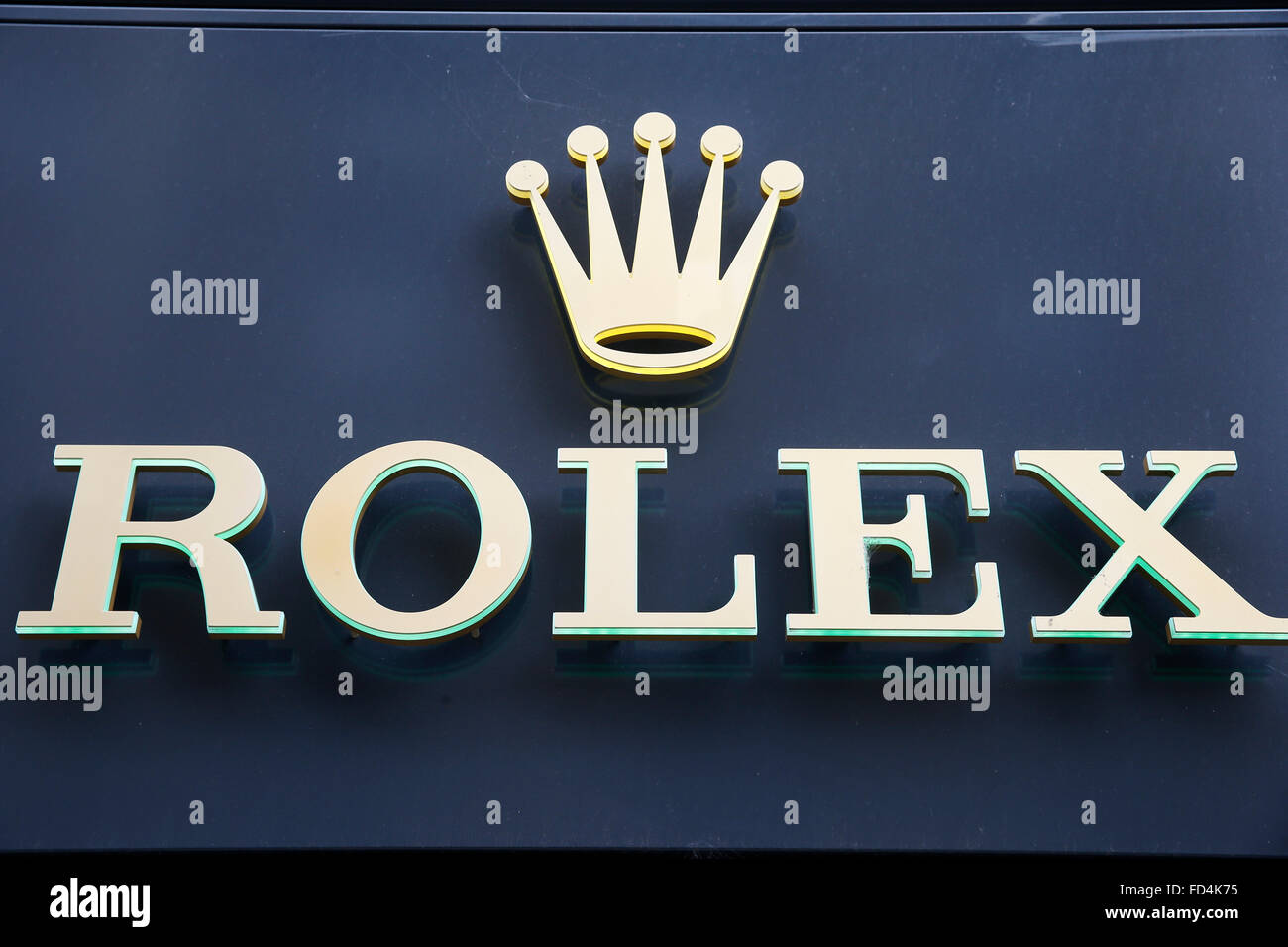 Luxus-Uhrenmarke Rolex Stockfoto