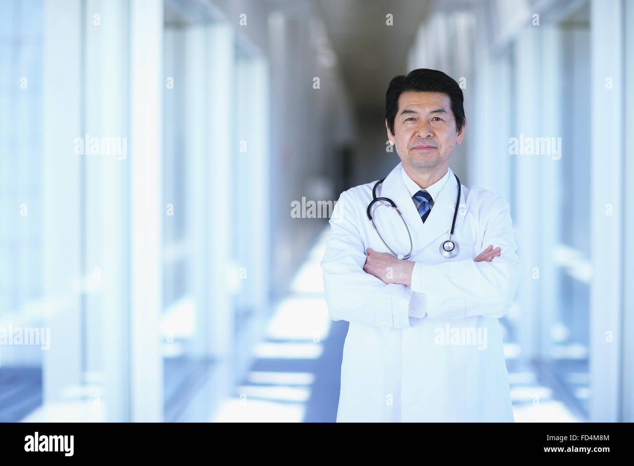 Japanische leitender Arzt im Krankenhaus Stockfoto