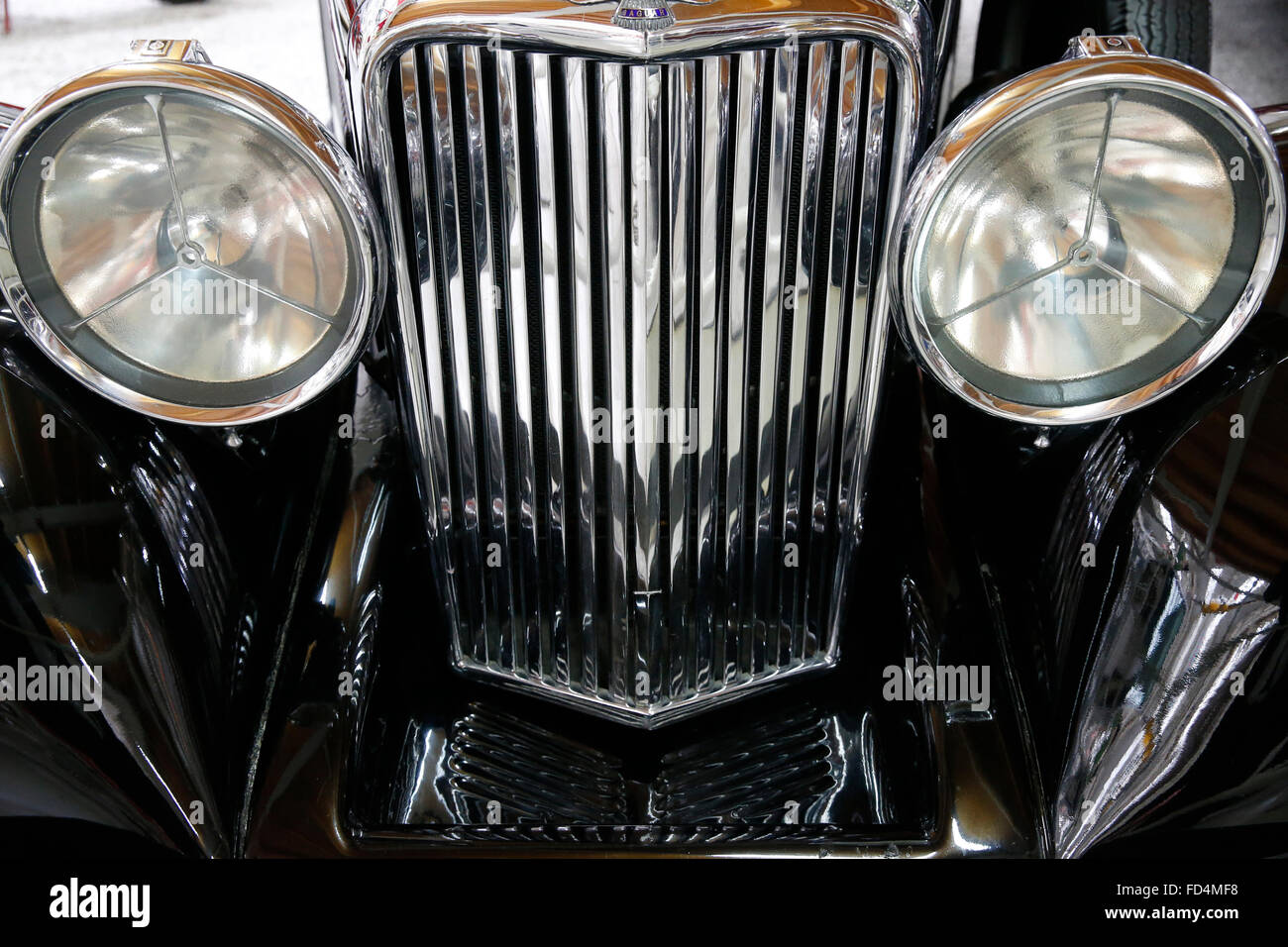 Das Technik-Museum Speyer.  Jaguar SS (1937). Stockfoto