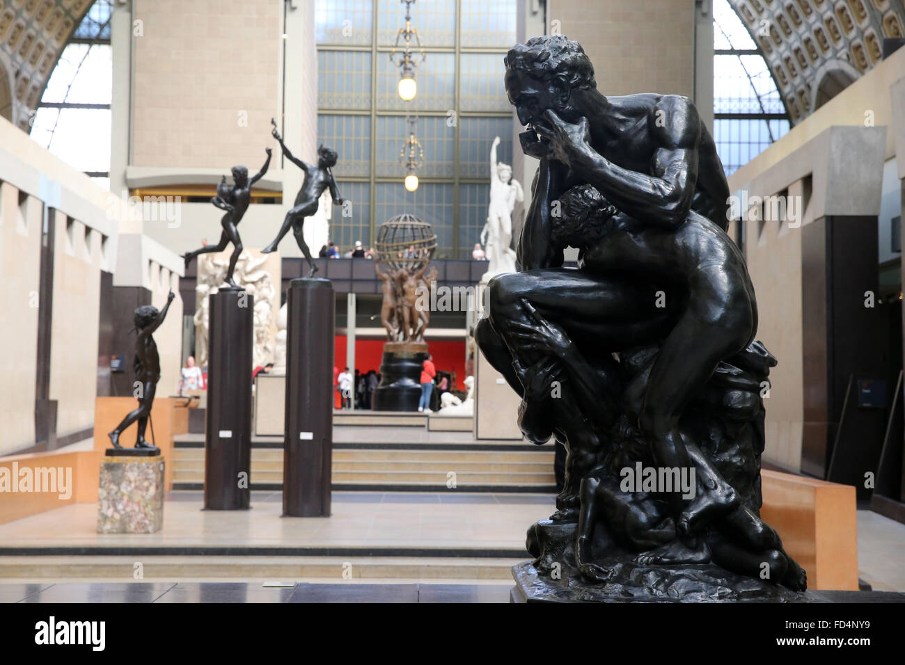 Aula des Musee d ' Orsay Art Gallery and Museum. Stockfoto