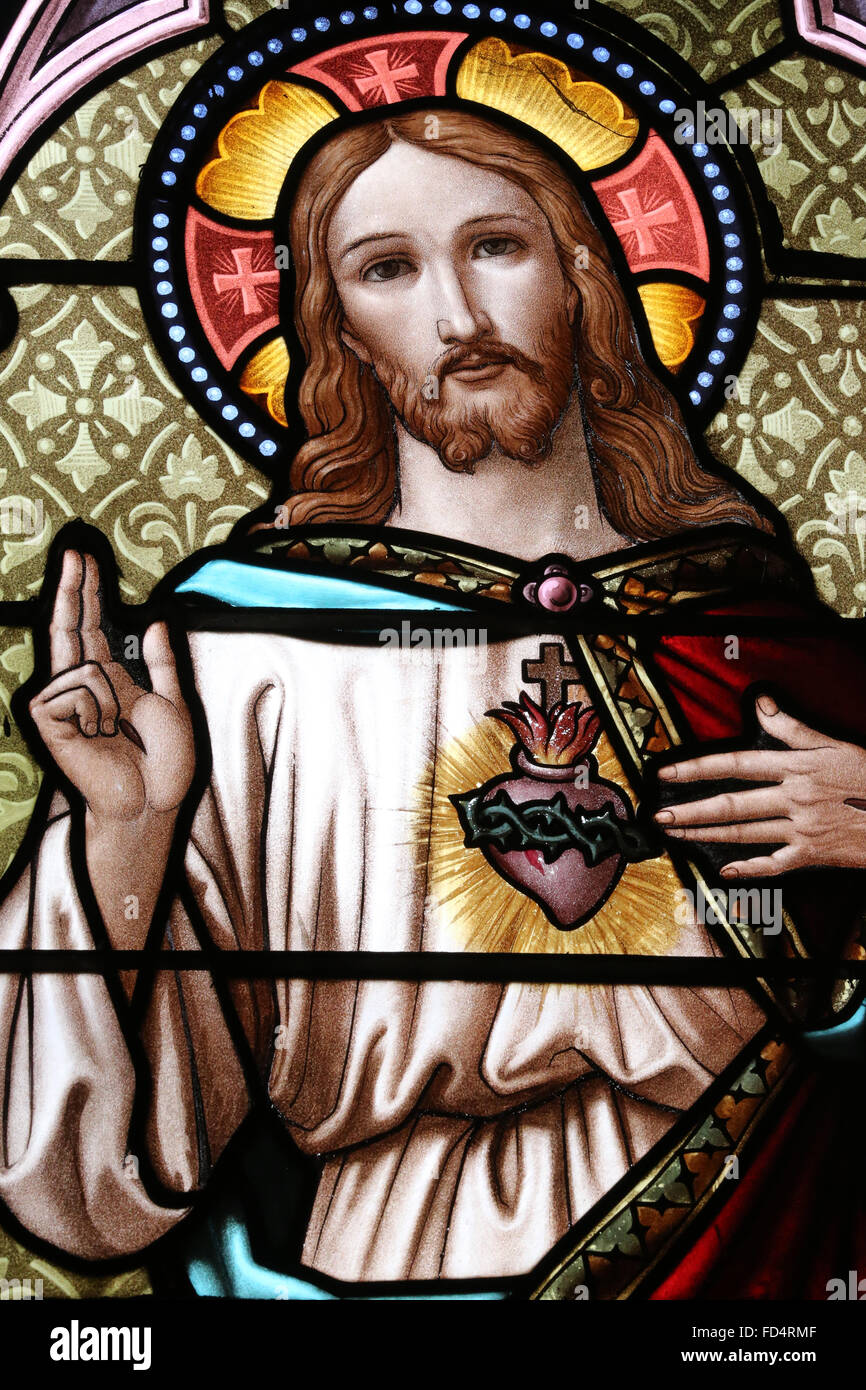 Das Heilige Herz Jesu. Stockfoto