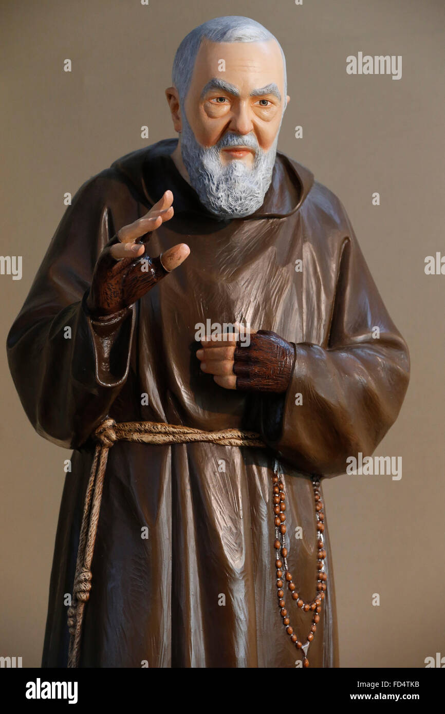 Padre Pio. Stockfoto