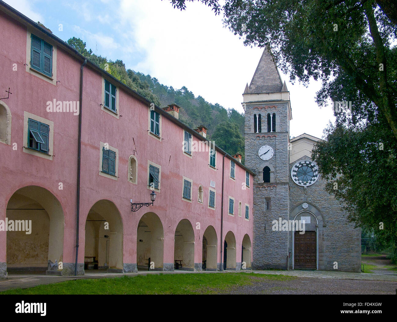 Italien Ligurien 5 Terre Soviore Heiligtum Stockfoto
