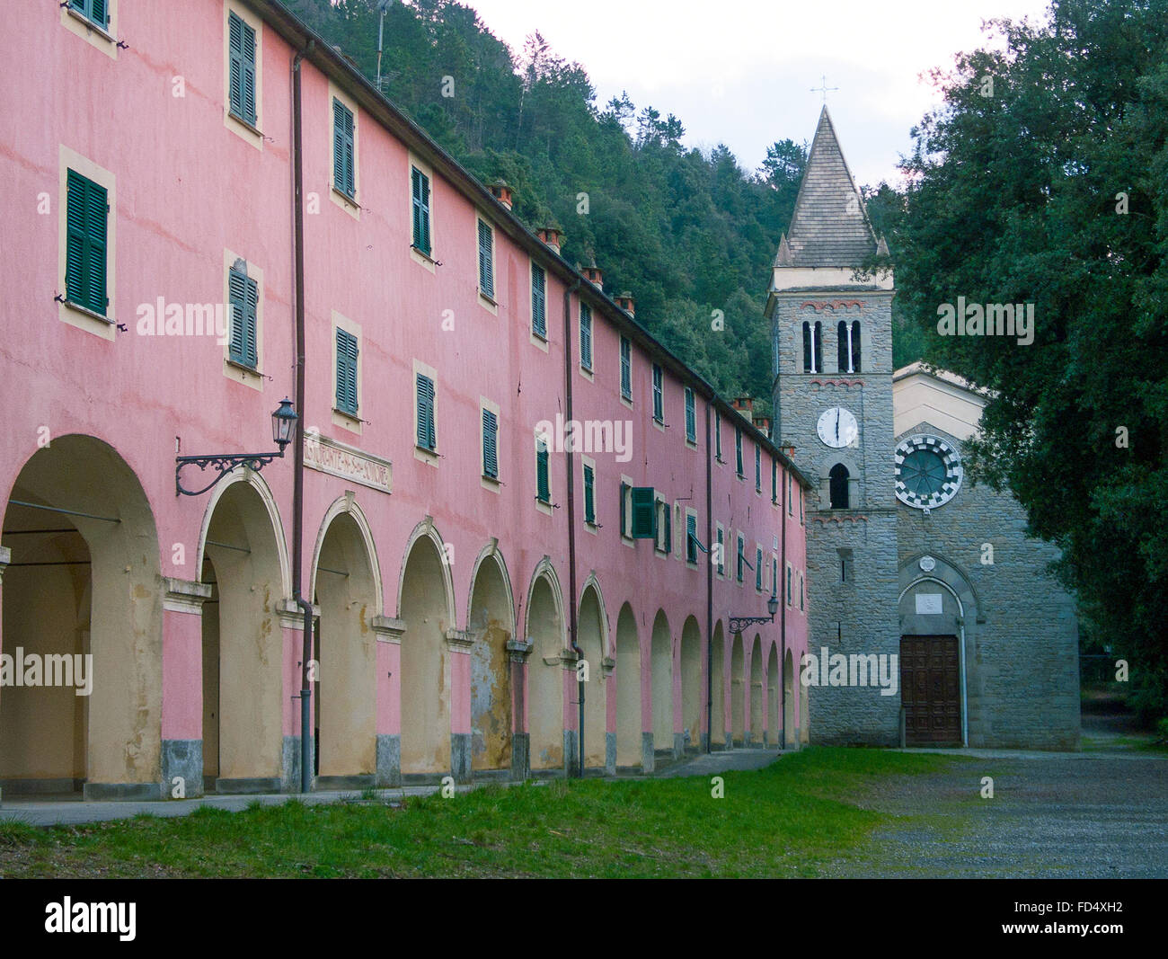 Italien Ligurien 5 Terre Soviore Heiligtum Stockfoto