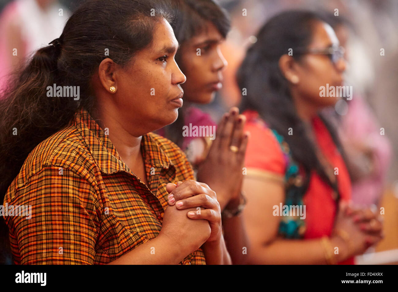 Tamil katholischen Feier. Stockfoto