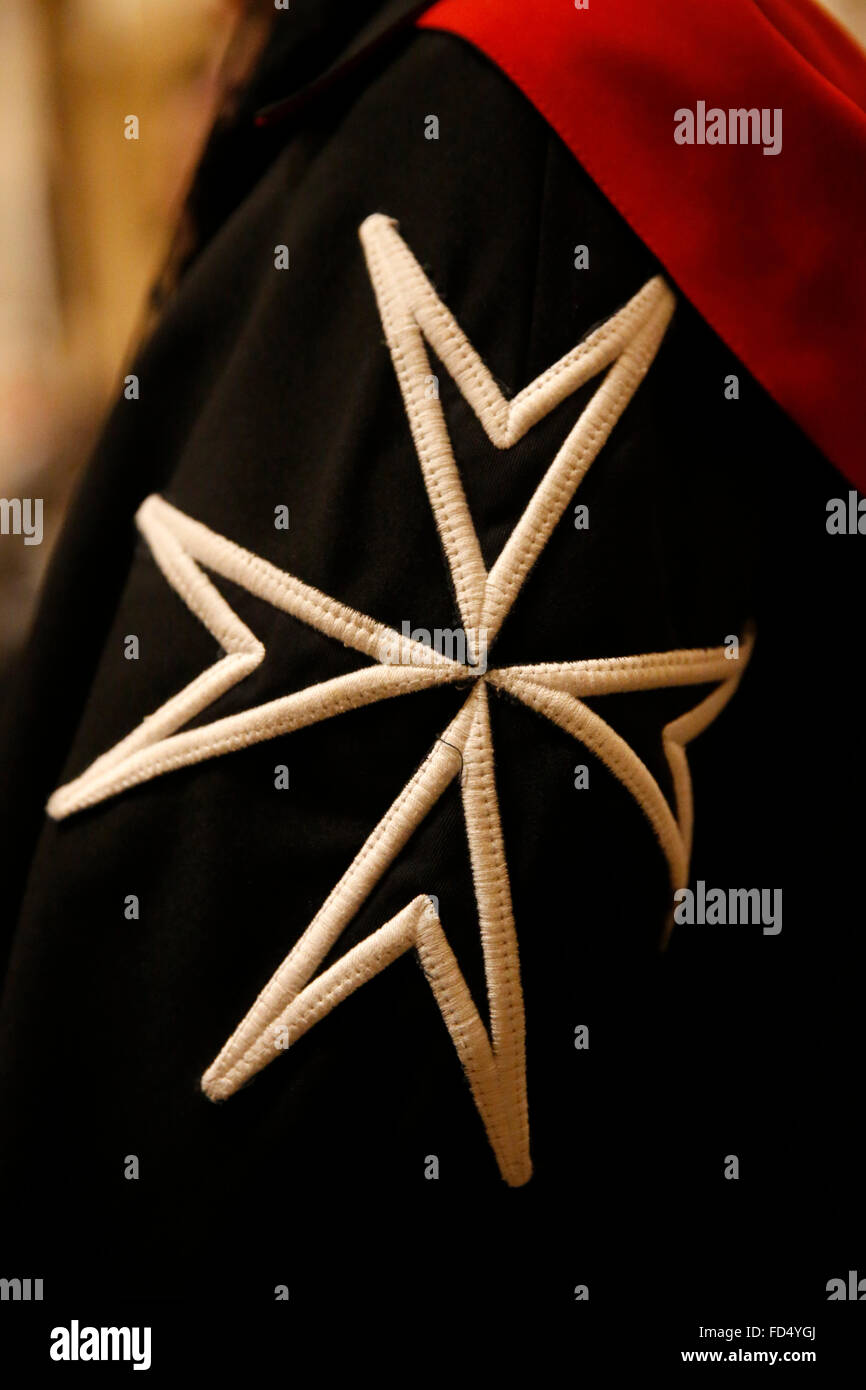 Ritter von Malta. Stockfoto