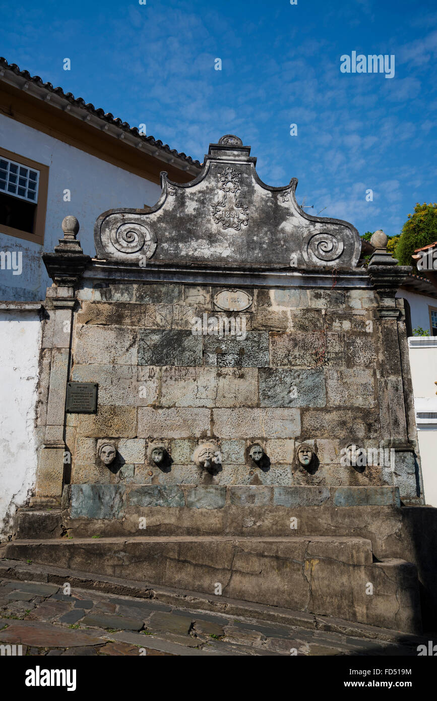 Brunnen, Diamantina, Minas Gerais, Brasilien Stockfoto