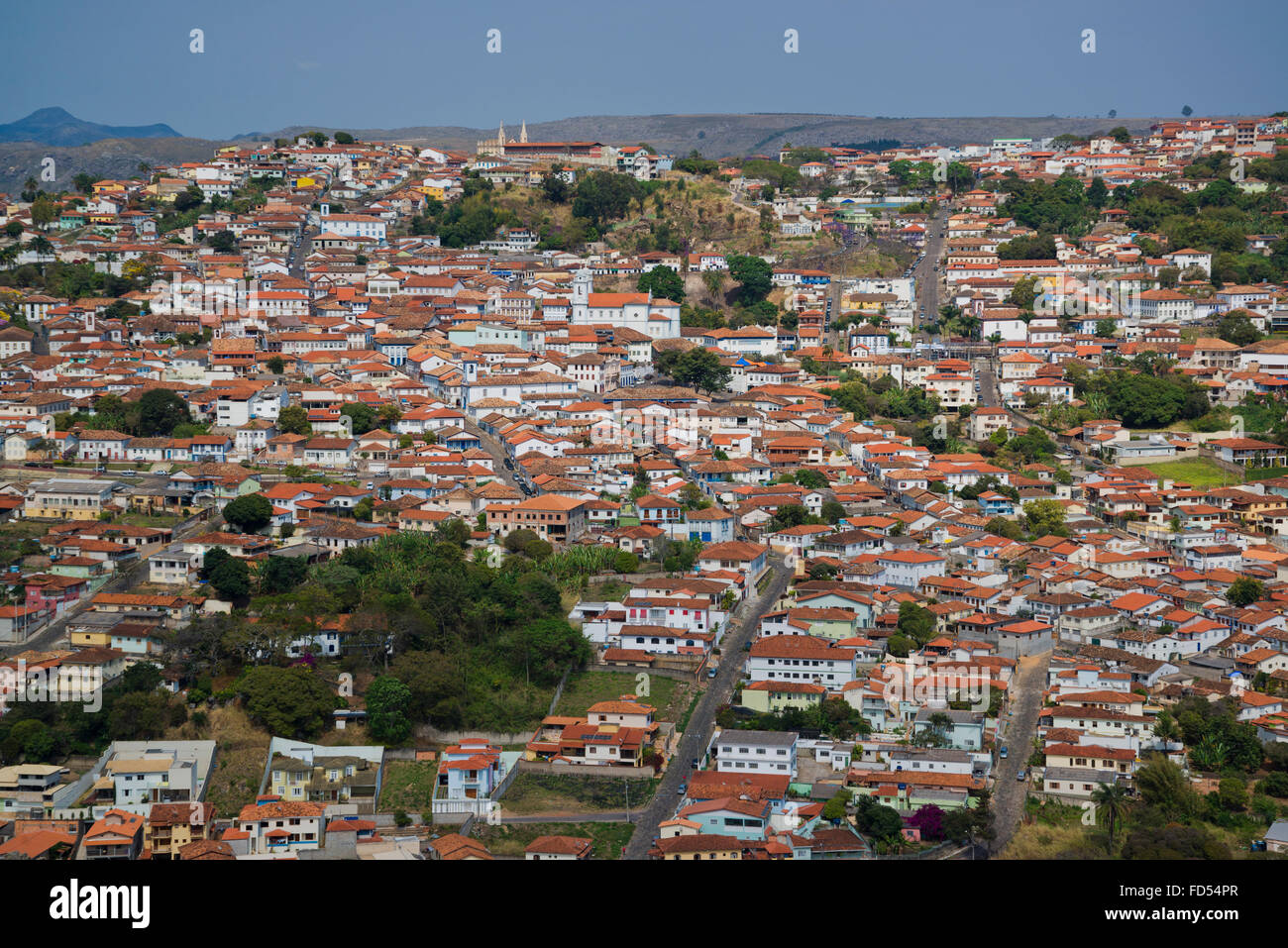 Ansicht von Diamantina, Minas Gerais, Brasilien Stockfoto