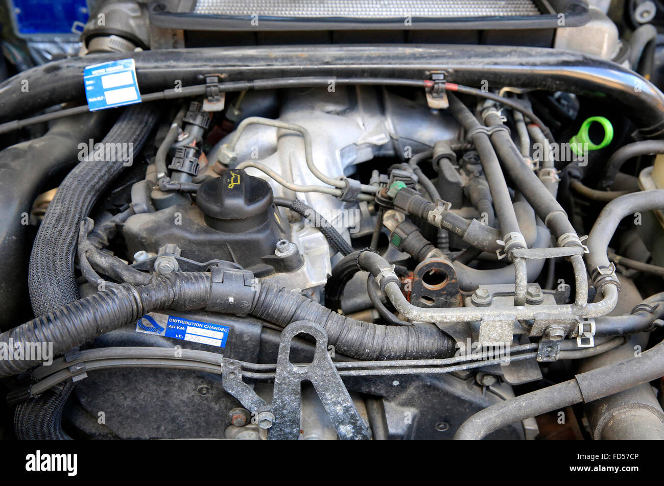 4-Rad-Antrieb Automotor. Stockfoto