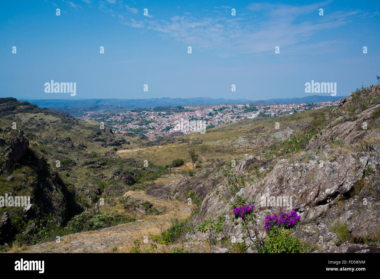 Caminho Dos Escravos, Estrada Real Diamantina, Minas Gerais, Brasilien Stockfoto