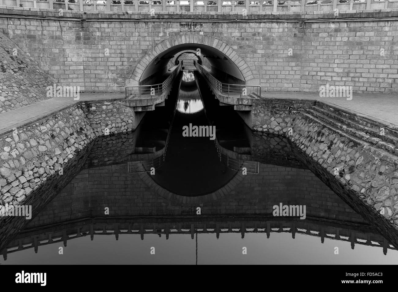 Brücke über den Wassergraben XI antiken Stadtmauer, China Stockfoto