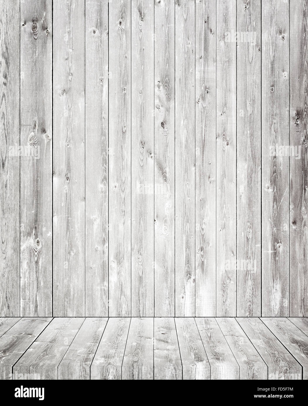 Leichte graue Holzwand Textur mit alten Kiefern, Tannen Fußboden Stockfoto