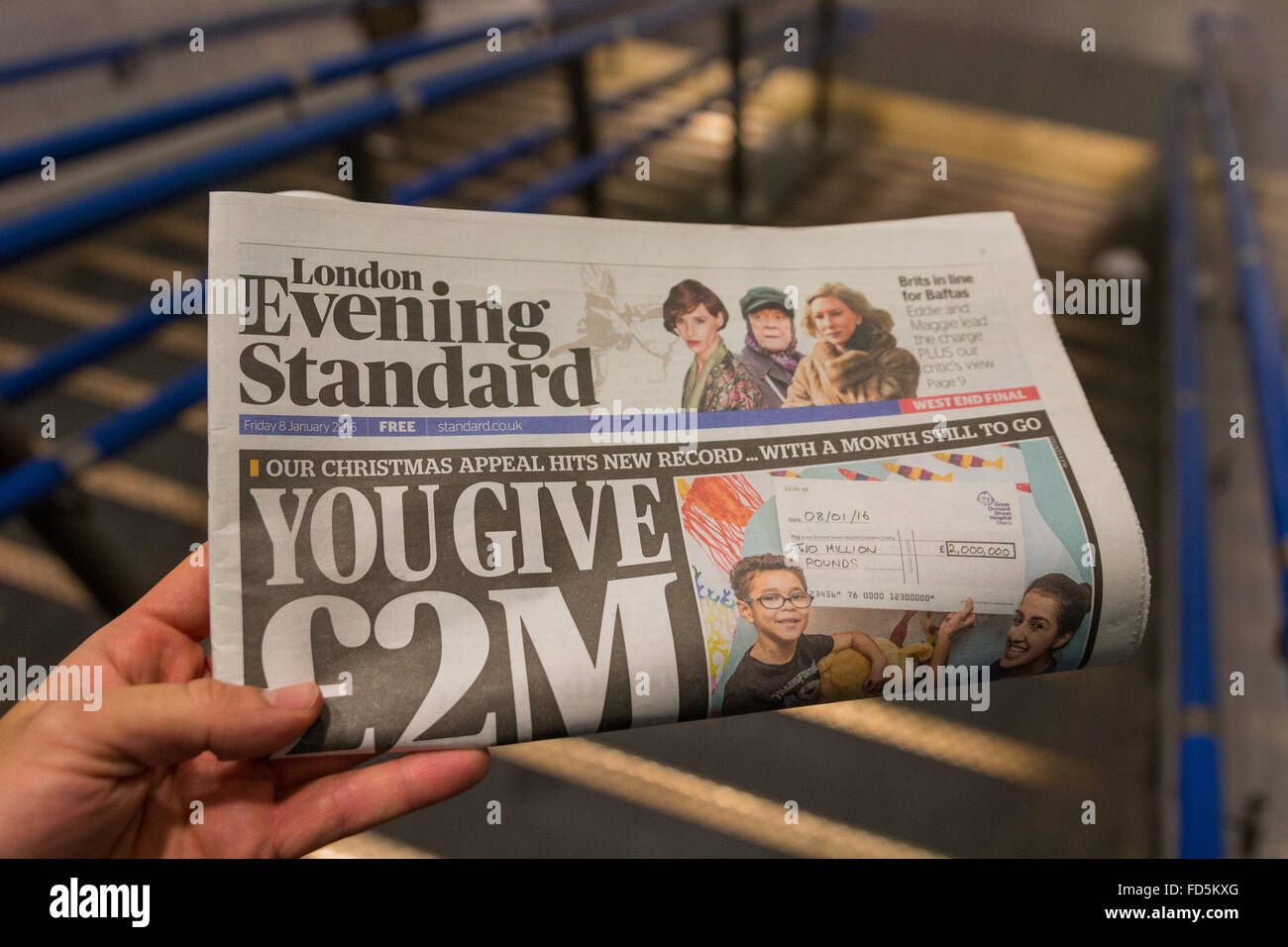 London Evening Standard Stockfoto