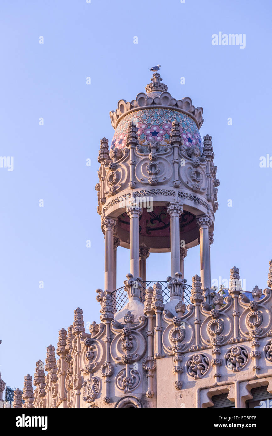 Alte bekannte Gebäude in Barcelona Stadt Spaniens, Casa Lleó i Morera  Stockfotografie - Alamy