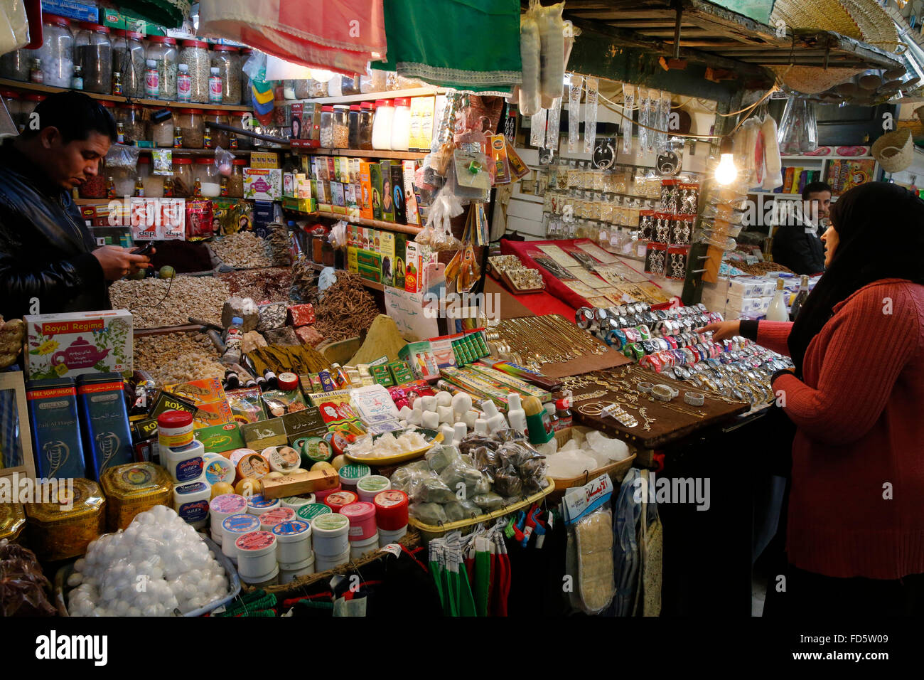 Markt in Halfaouine, Tunis Stockfoto
