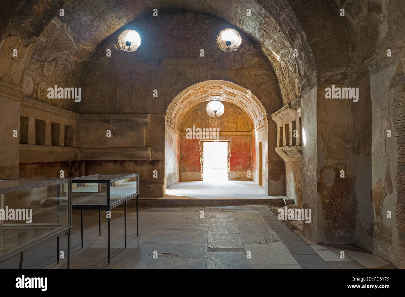 Italien, Pompei, die Stabiane Thermen der archäologischen Stätte Stockfoto