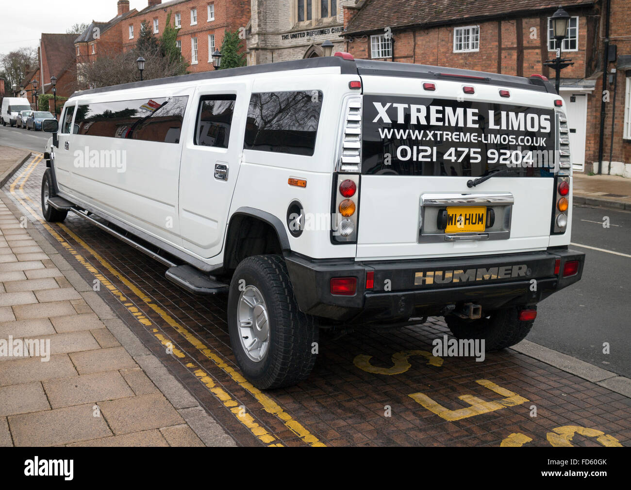 Ein Hummer Limo gestreckt Stockfoto