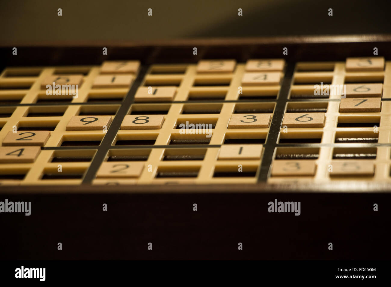 Rätsel Sudoku-Spiel. Stockfoto