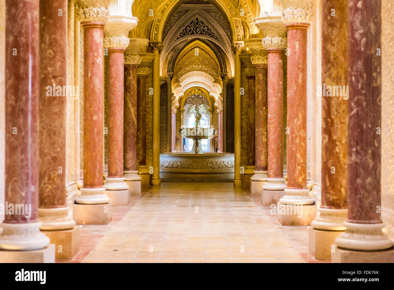 Monserrate Palace Interieur in Sintra, Portugal. Stockfoto