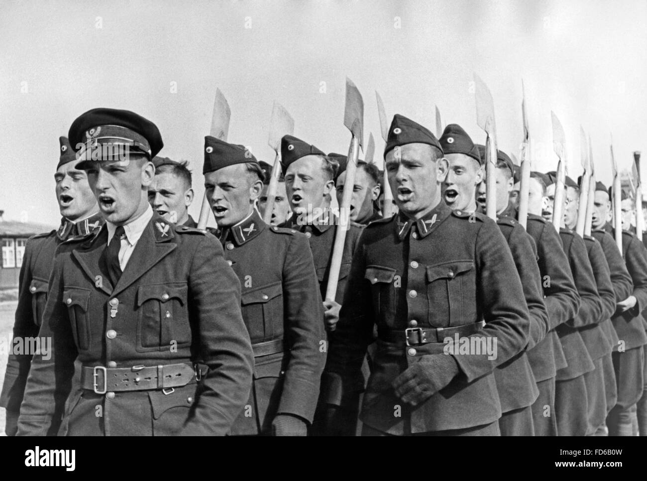 Niederländischen Arbeitsmarkt Militärangehörige 1942 Stockfoto