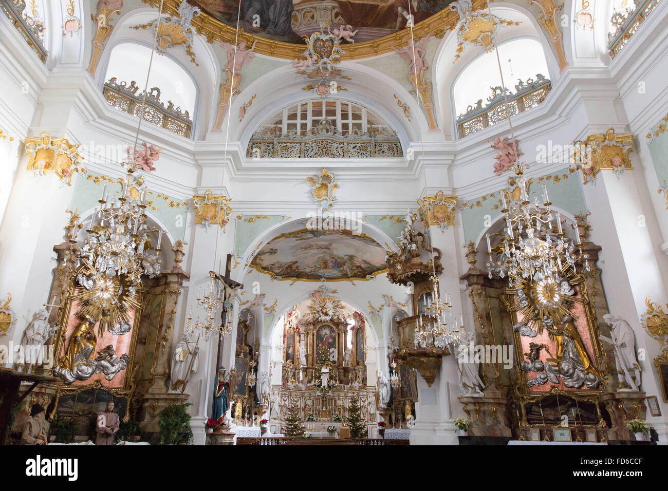 Kirche St. Alto Und St. Birgitta in Altomünster, Bayern (Bayern), Deutschland (Germany) Stockfoto